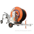 Hard sprinkler hose reel irrigation system